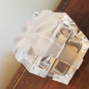 TIFFANY & CO * CRYSTAL BOW TRINKET BOX * 3" X 3" *